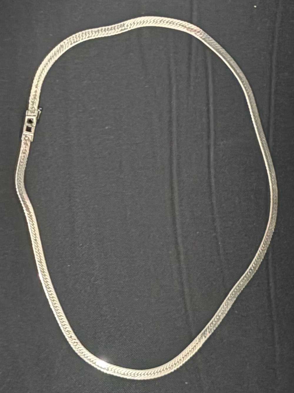 Sterling Silver 20 Inch Herringbone Necklace